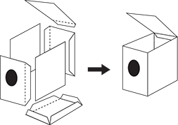 diagram showing birdhouse schematic